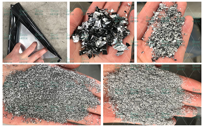 黑色铝塑纸的原料分开铝和塑料